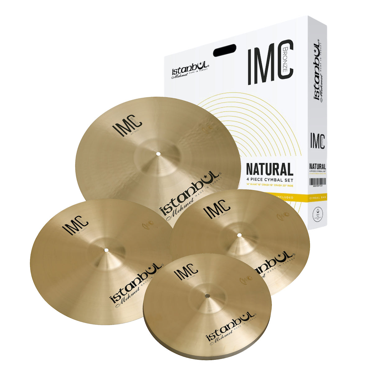 Istanbul Mehmet IMC Natural 4Pcs Cymbal Set Pack