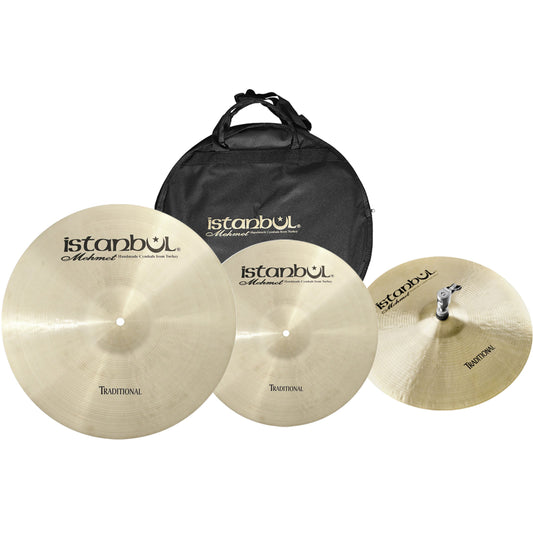 Istanbul Mehmet Traditional 3Pcs Cymbal Set Pack